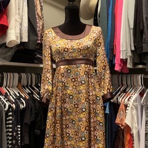 DVF knee length silk dress